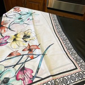 NWT Chico’s Floral Scarf.  Approx. 39.5” X 40”